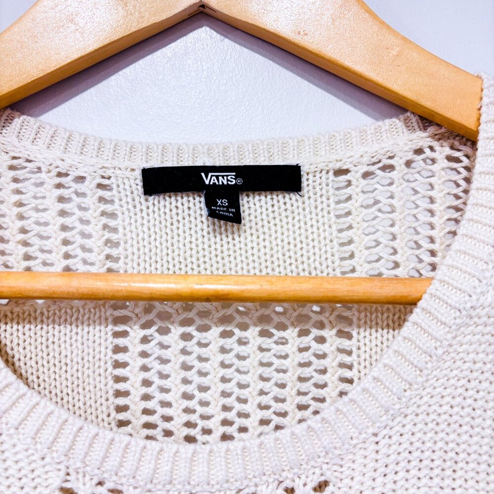 VANS Beige knit tunic sweater | Cozy neutral layers | X-Small - Picture 7 of 8